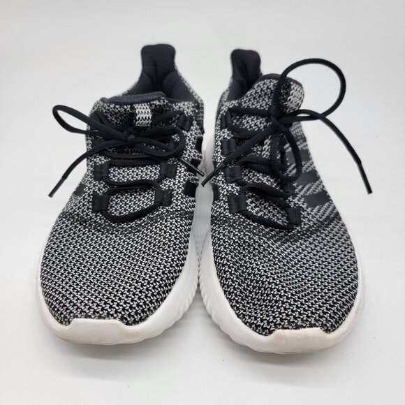 Adidas Sneakers Cloudfoam Shoe Womens Size 7 Grey & Black Athletic Running - Picture 2 of 11